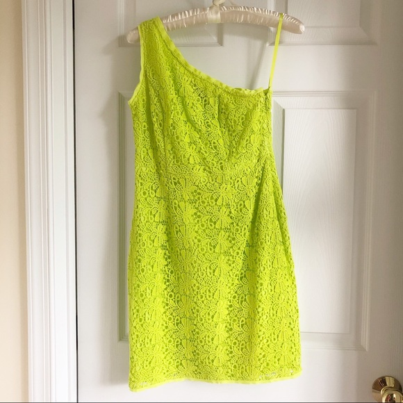 The Limited Lime Green One Shoulder Dress - Picture 2 of 9